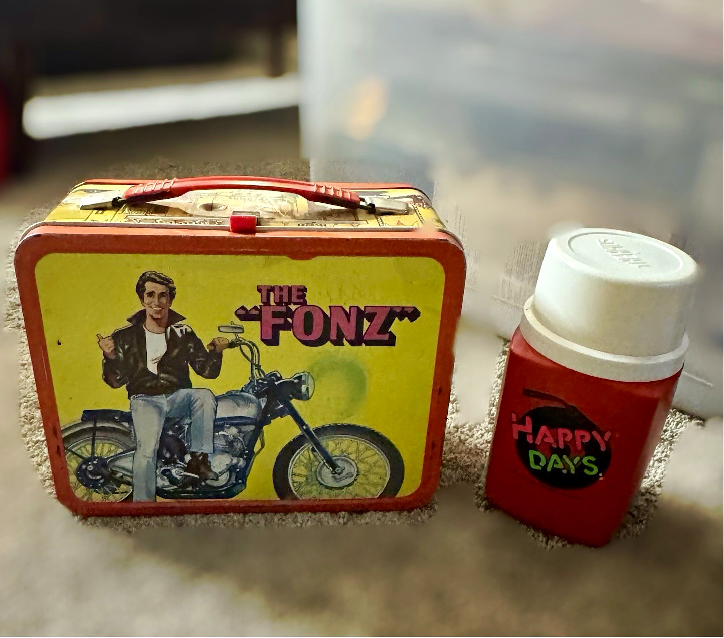 Happy Days The Fonz Collectible Metal Lunchbox with Happy Days Thermos