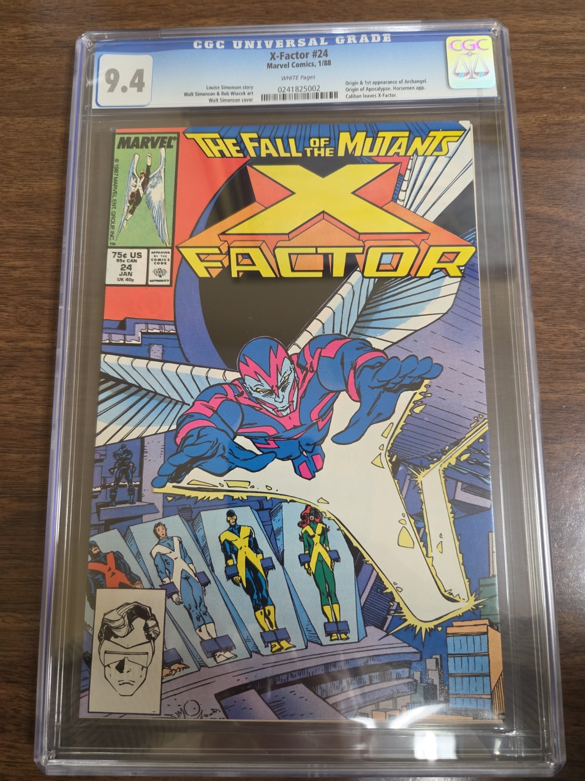 X Factor 24 Cgc 9.4 White 0ages First Appearance Of Archangel X Factor 24 Cgc 9.4 White 0ages First Appearance Of Archangel