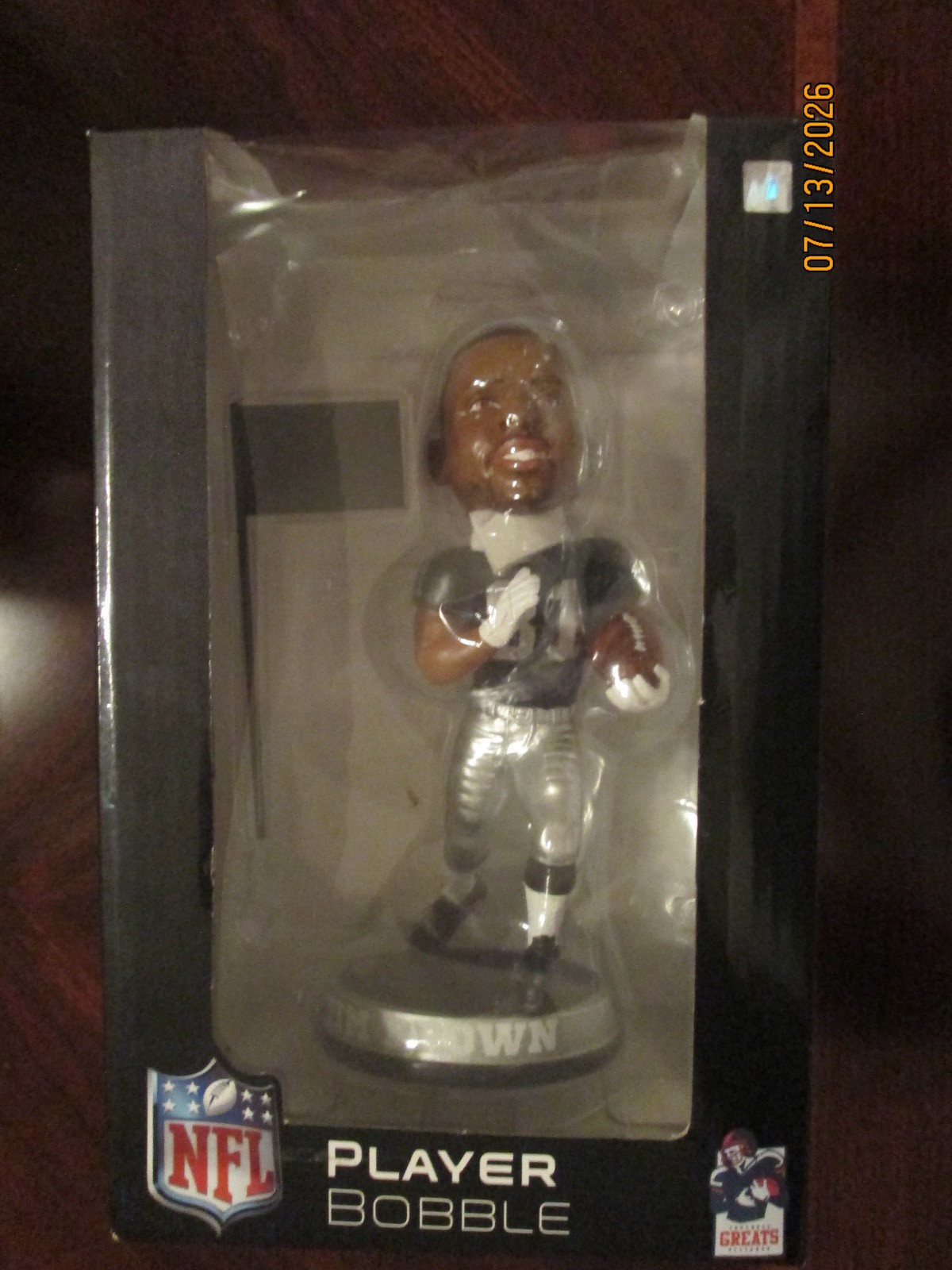 NFL Football Greats Alliance Legends of The Field Tim Brown Bobblehead 120/216