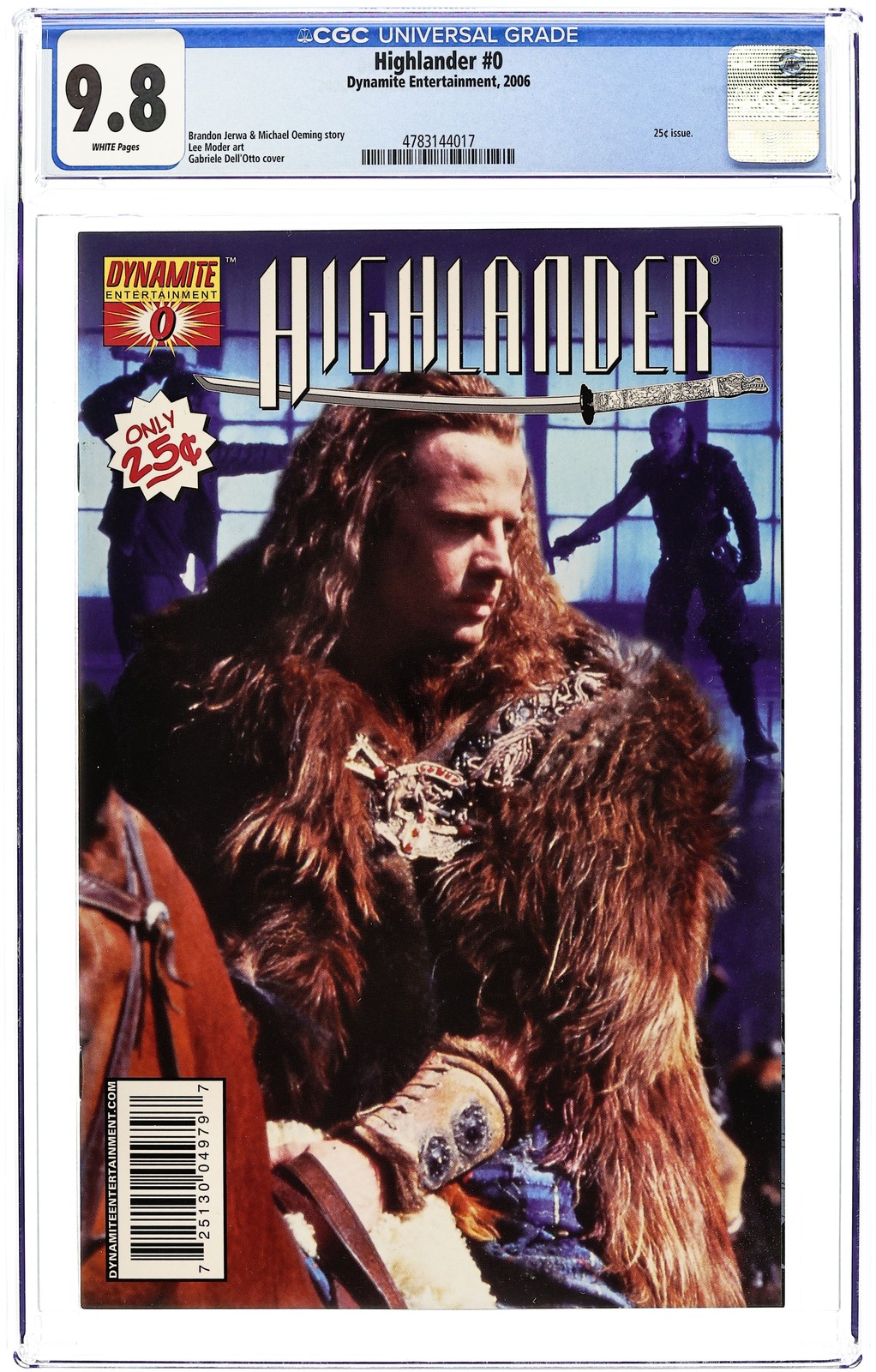 Highlander #0B Photo Variant CGC 9.8 2006 4783144017