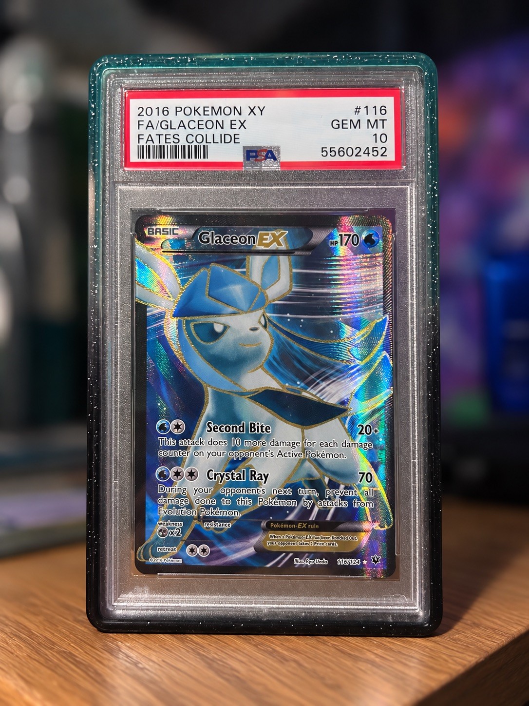Pokemon Glaceon EX Fates Collide Full Art 116/124 PSA 10 Gem Mint