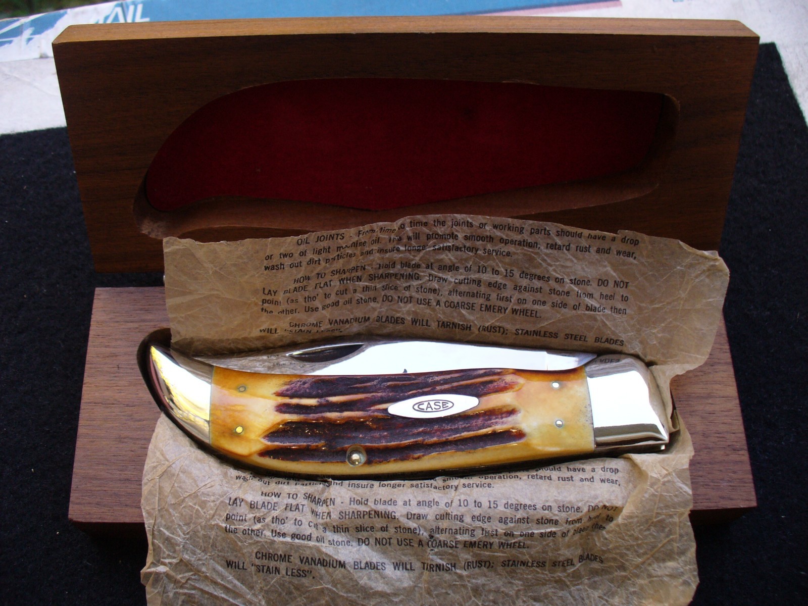 Vintage Case XX 5172 Bulldog Beautiful Stag Clasp Knife 3rd Version \'65-\'69 NIB Vintage Case XX 5172 Bulldog Beautiful Stag Clasp Knife 3rd Version \'65-\'69 NIB