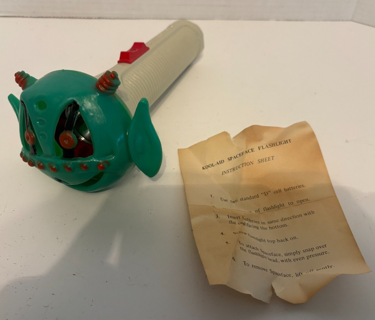 Kool-Aid : SpaceFace Flashlight 1960\'s - RARE - Vintage  - Tested HTF Clean