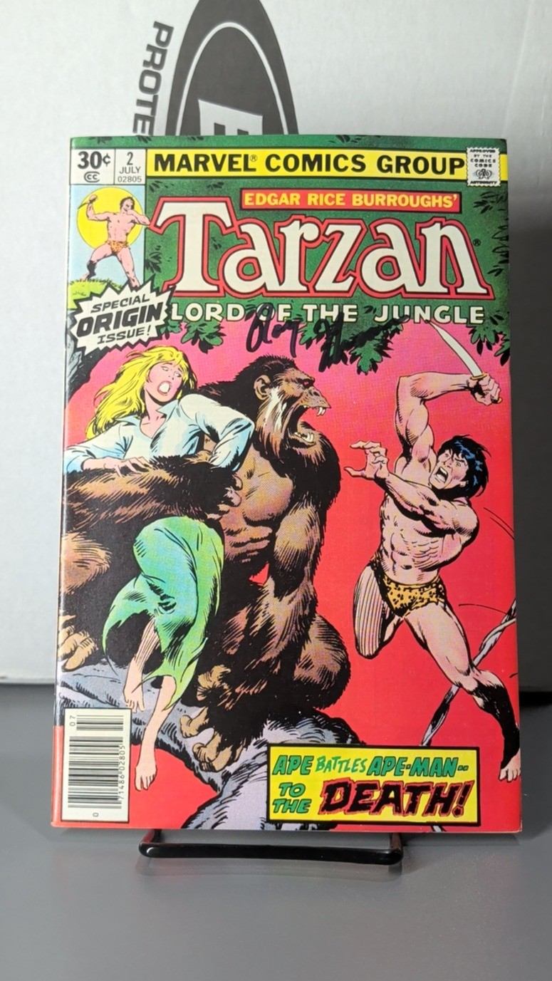 Tarzan Lord of the Jungle #2 Signed Roy Thomas COA Marvel 1977 HTF VF  
