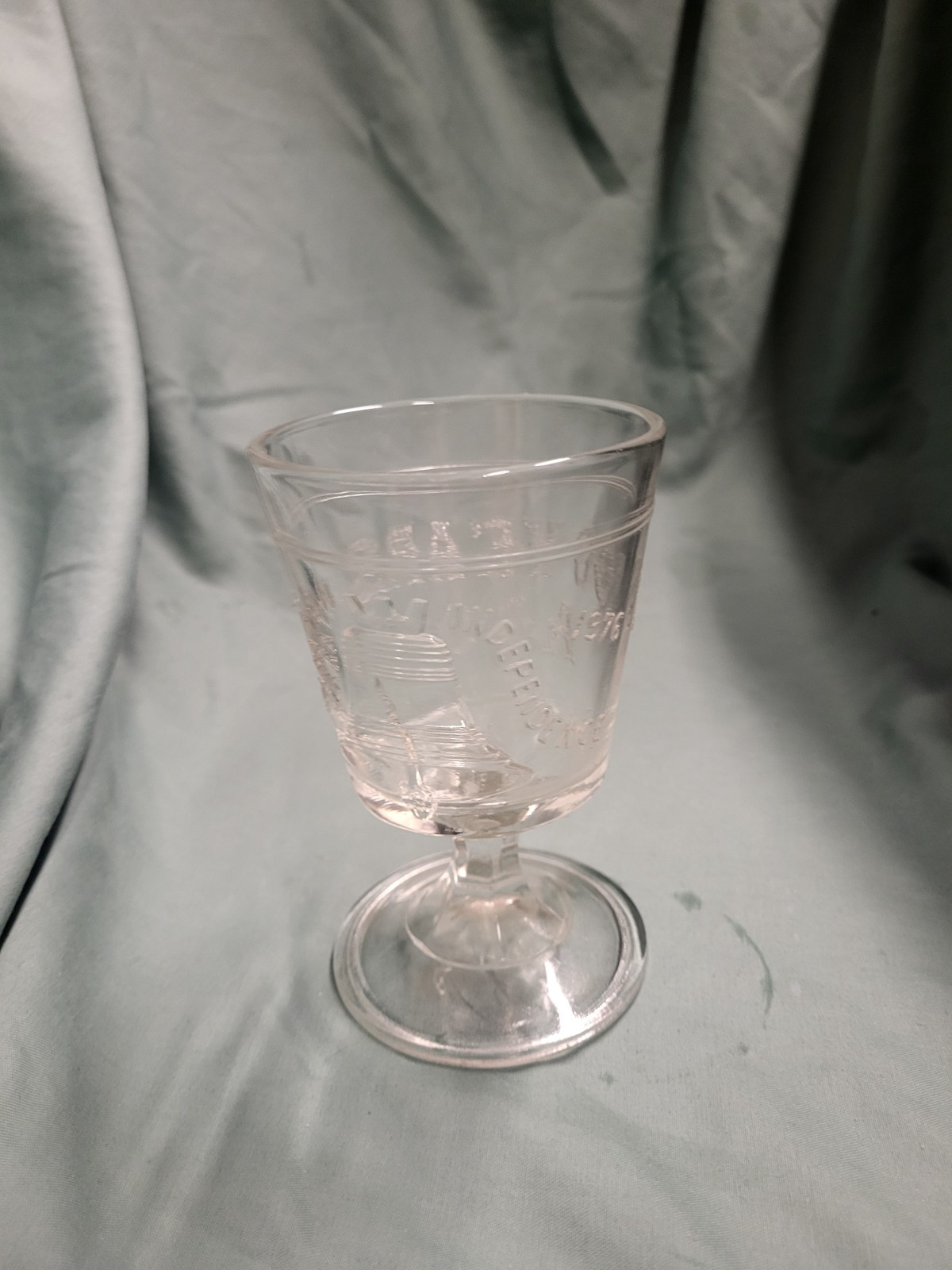 Liberty Bell Commerative 200th Celebration of America Goblet Excellent Shape