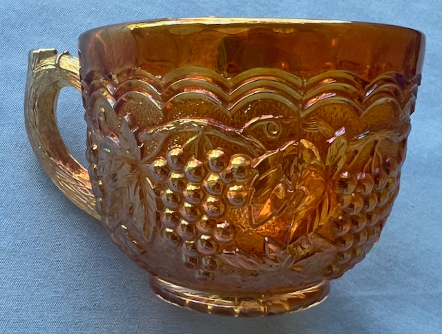 Imperial Marigold Carnival Glass Grape Punch Cup