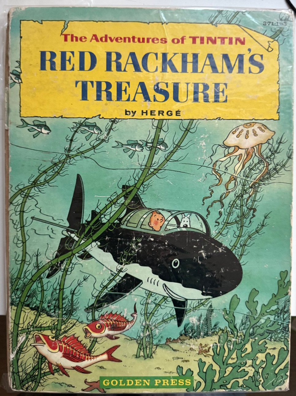Hergé The Adventures Tintin Red Rackham's Treasure Golden Press 1st 1959