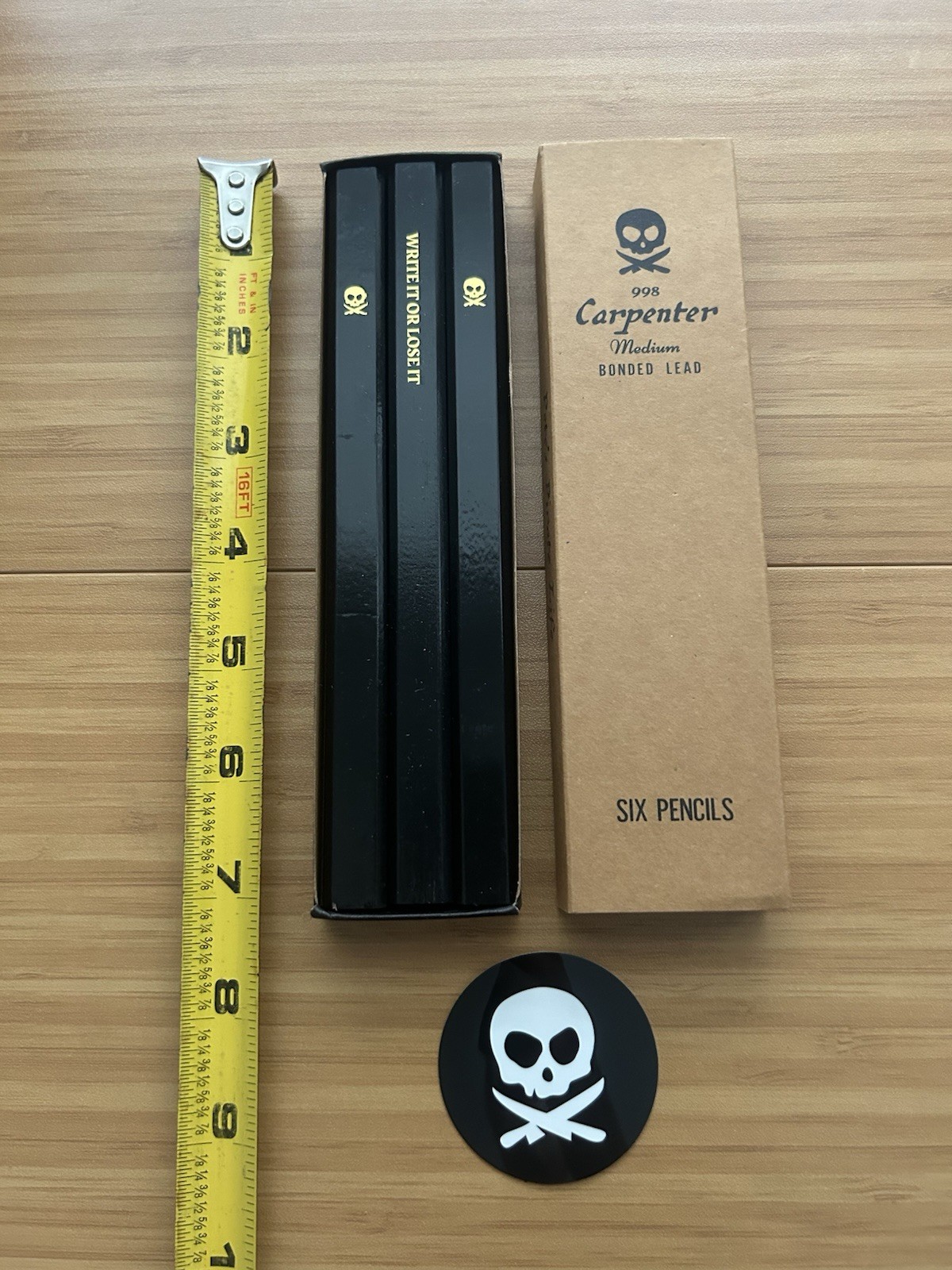 Pete’s Pirate Life PPL Carpenter Pencil Set of 6 - USA Made Tennessee Red Cedar