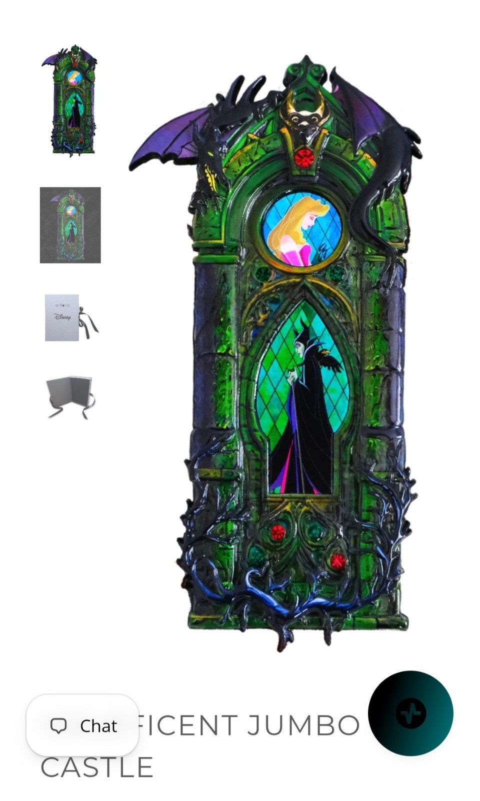Artland Maleficent Jumbo Castle Pin Confirmed Sold Out LE 100