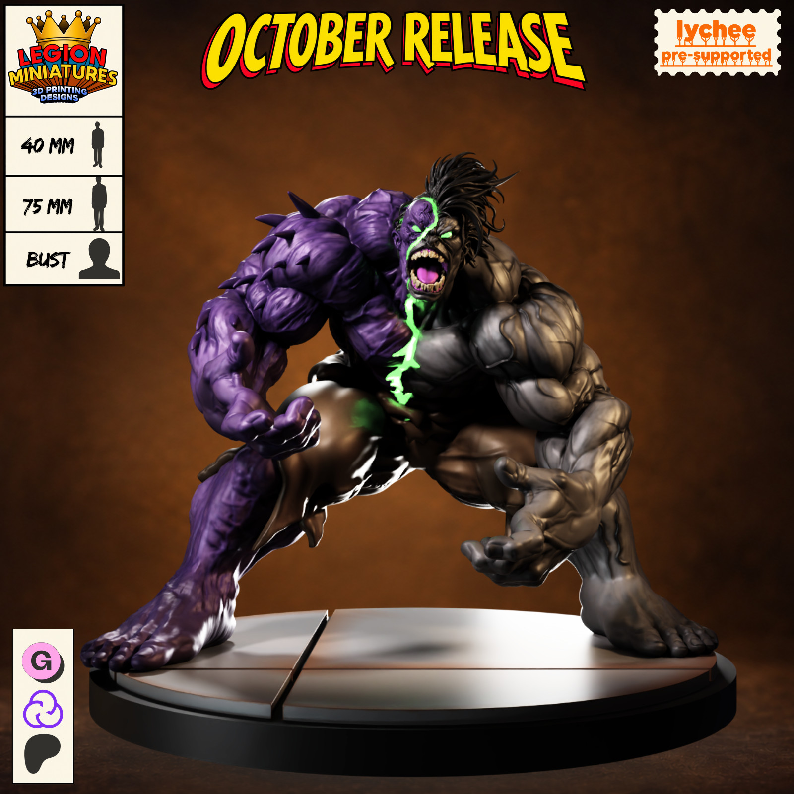 Hulk Infernal Resin Sculpture Statue Model Kit Unpainted/Unassembled