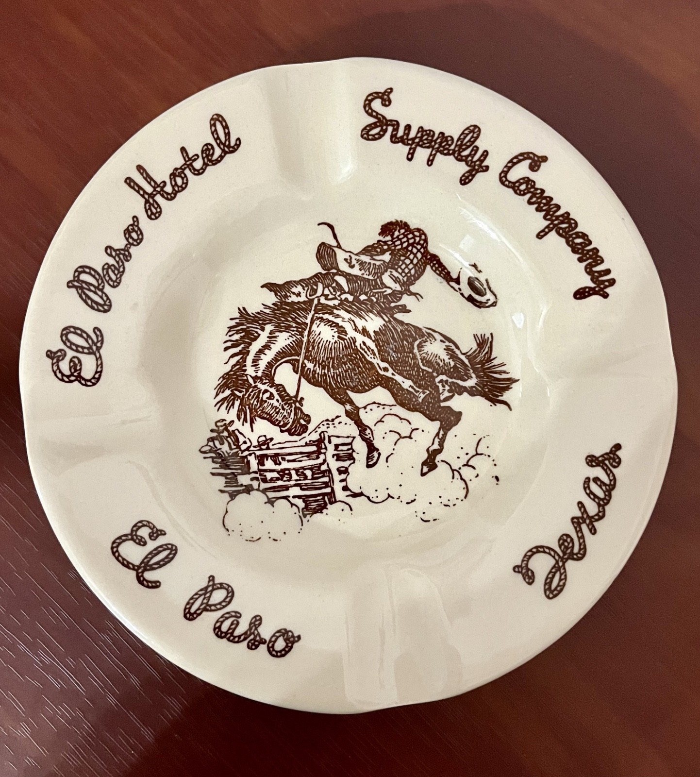 Vtg Westward Ho Wallace China El Paso Hotel Supply Texas Till Goodan Ashtray USA Vtg Westward Ho Wallace China El Paso Hotel Supply Texas Till Goodan Ashtray USA