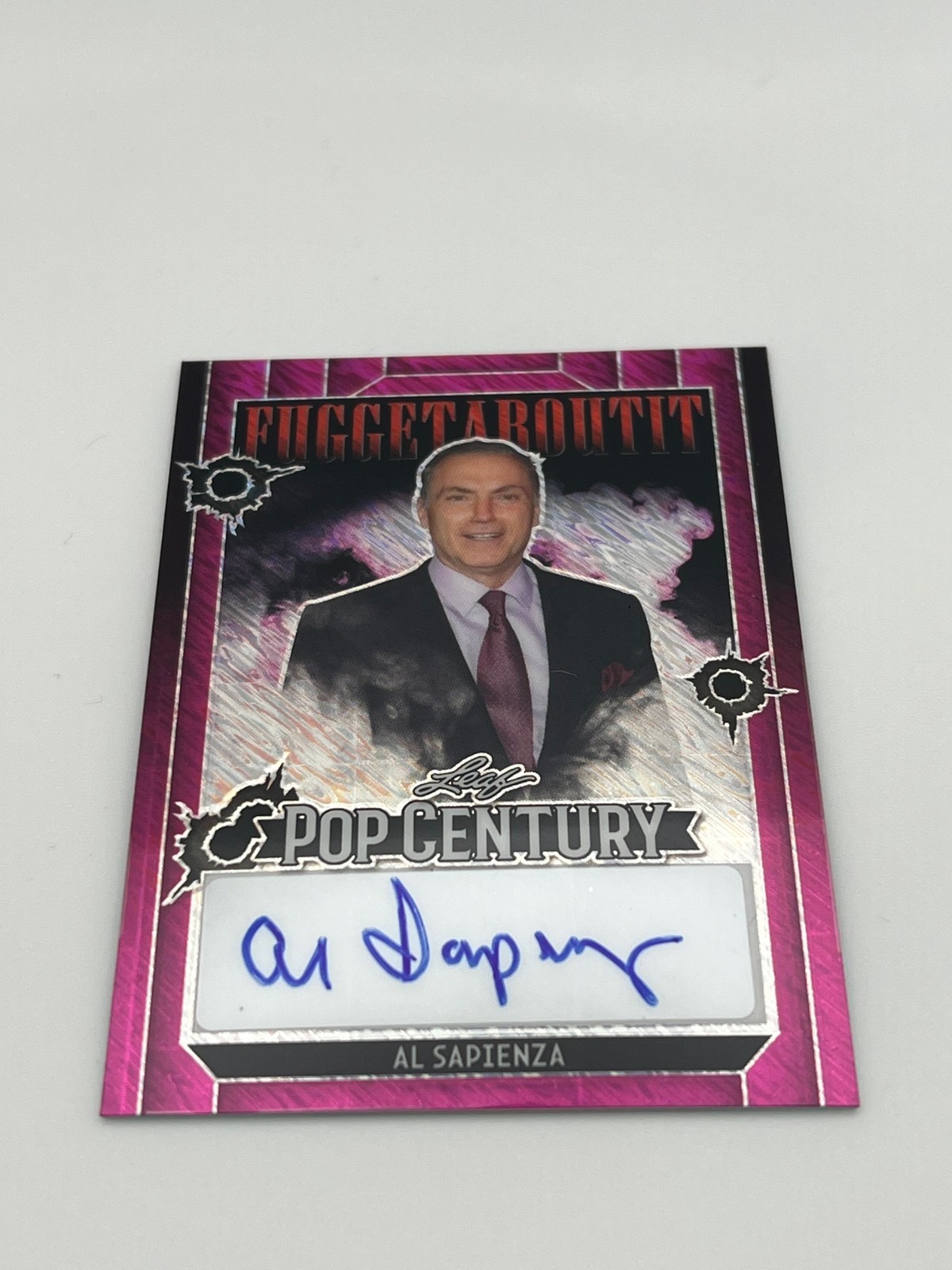 AL SAPIENZA 2024 Leaf Pop Century Metal Pink Shock AUTO #d 4/4 Autograph