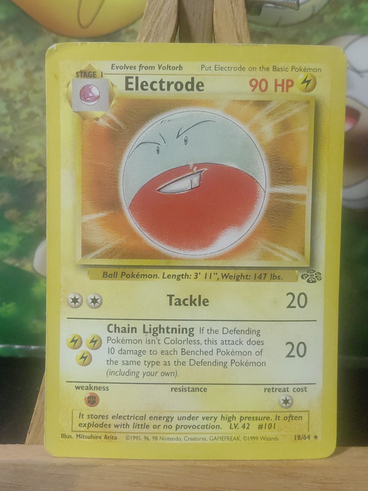 Pokémon TCG Electrode 18/64 Jungle Rare Regular Unlimited ⭐ Pokémon TCG Electrode 18/64 Jungle Rare Regular Unlimited ⭐