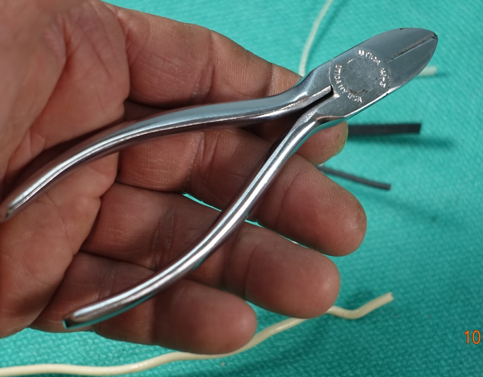Rare Vintage UTICA No. 41-5 Diagonal Cutting Pliers w/ FULL POLISH