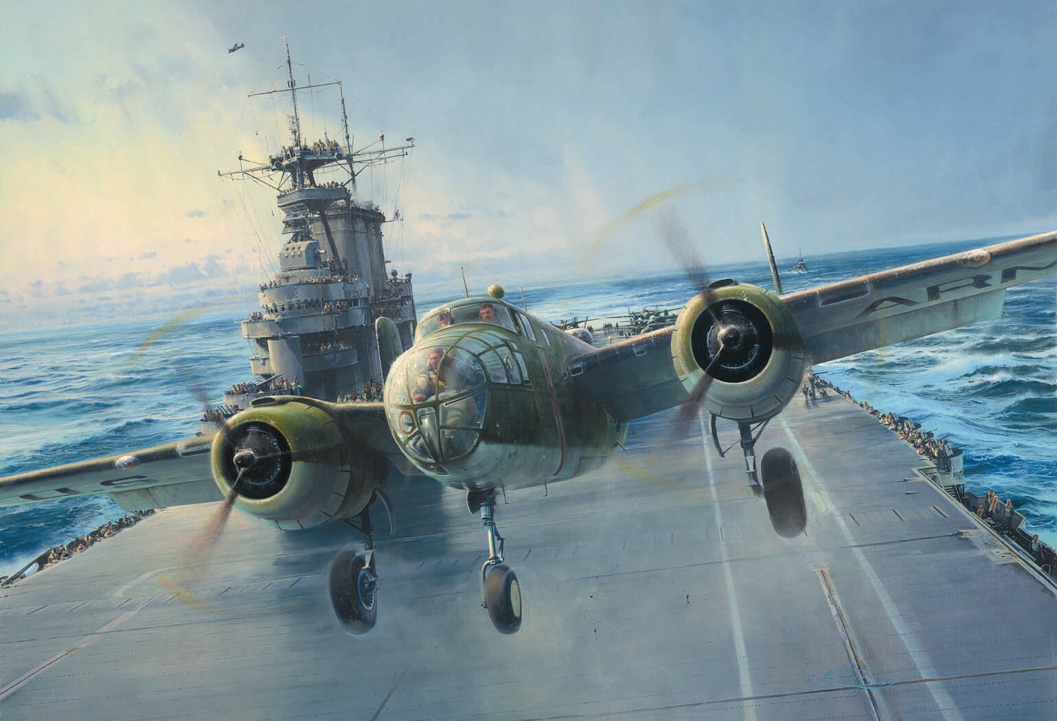 Into the Teeth of the Wind by Robert Taylor signed by Five Doolittle Raiders