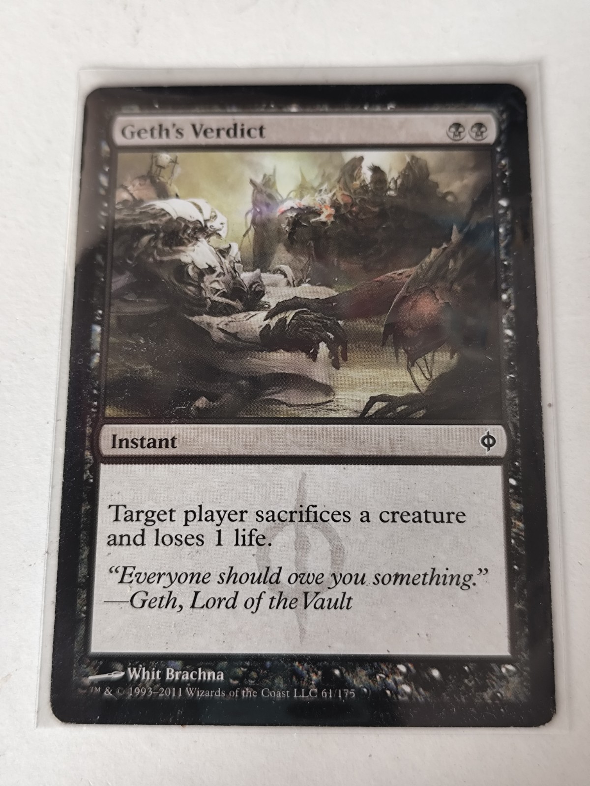 MTG - Geth\'s Verdict - New Phyrexia - 61/175 - Common