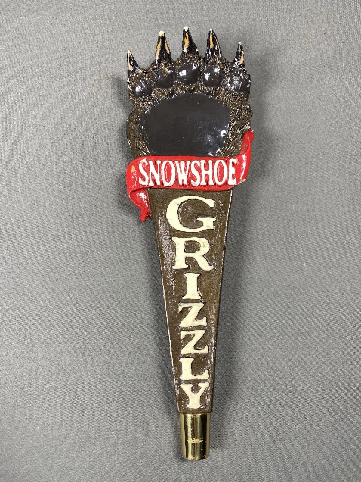 Uncommon Snowshoe Grizzly Bear Claws Paw Beer Tap Handle 10”