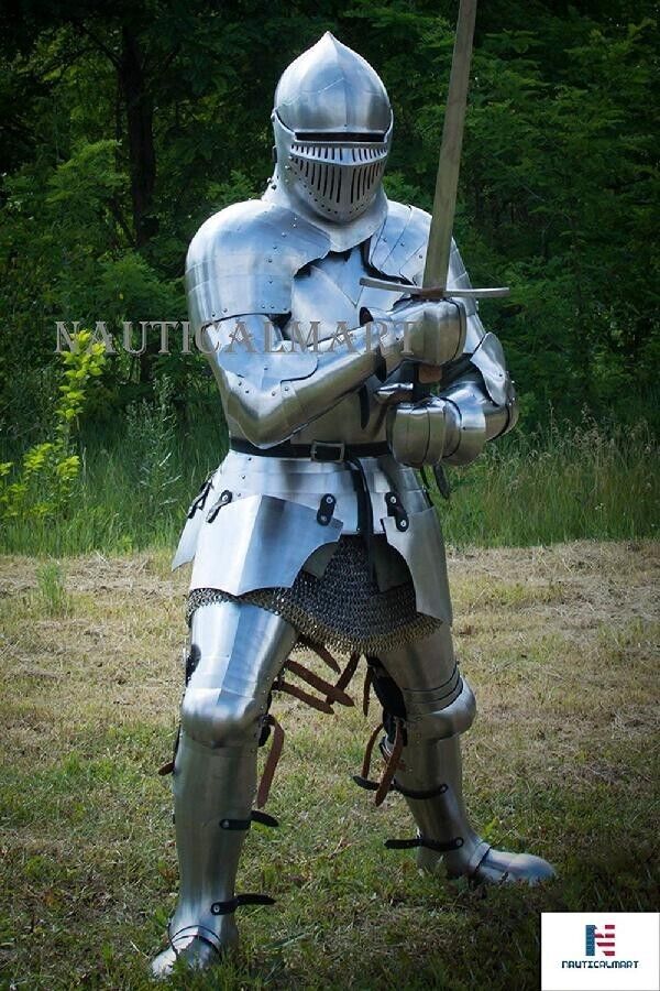 NauticalMart Medieval Knight 15th Century Closed Full Suit of Armor