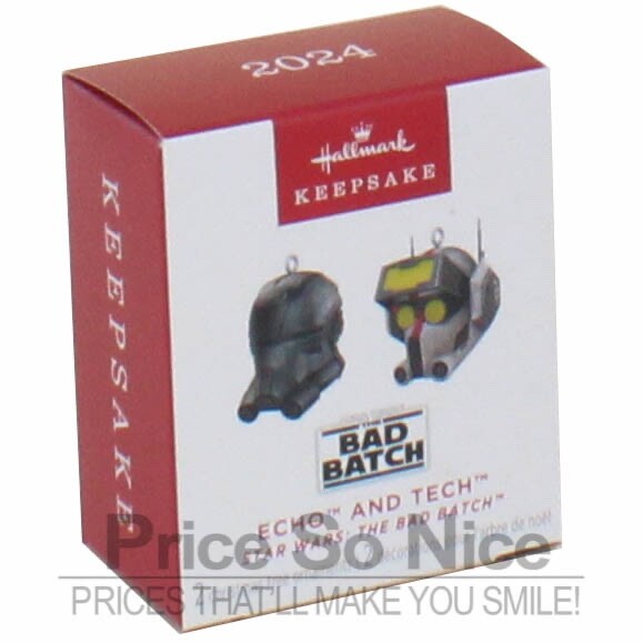 Hallmark Keepsake 2024 Star Wars: The Bad Batch Echo and Tech Mini Ornament Set