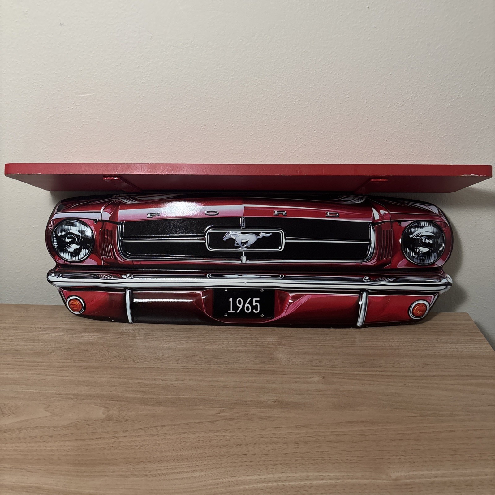 Ford Mustang Shelf 1965 Parts Gas Oil Shelby 5.0 Boss Vintage Style Wall Decor