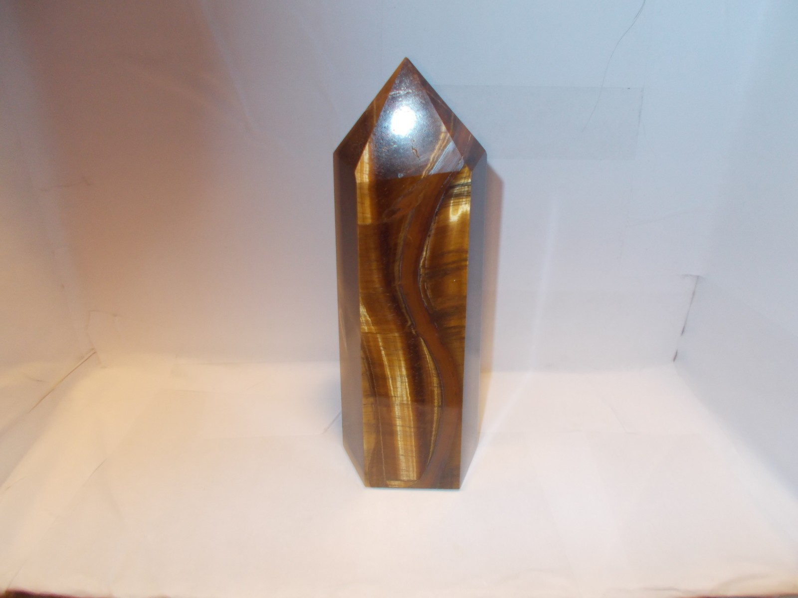 Beautiful Oblisk Tower Tiger Eye 1 .3lbs. 6 Beautiful Oblisk Tower Tiger Eye 1 .3lbs. 6