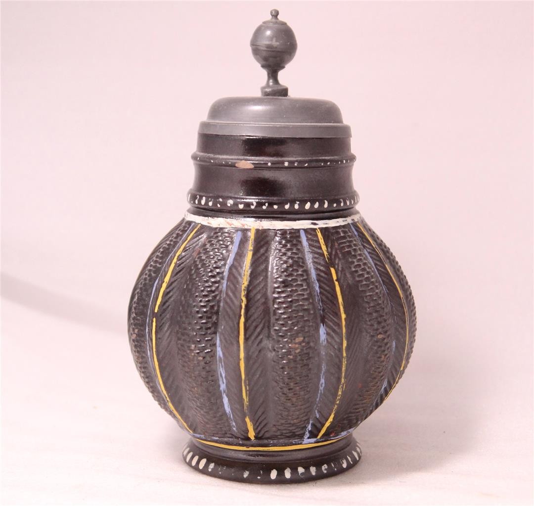 Antique German Beer Stein Dippoldiswalde/Annaberg w/Scaled Pattern c.1900?