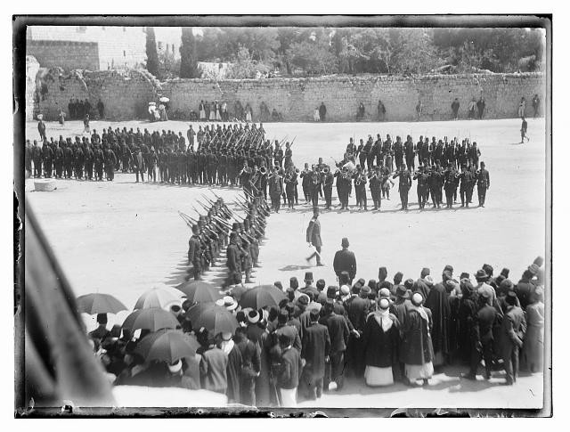 Photo:Ottoman Turkey WWI Army Parade Soldiers 1910s Military Formation