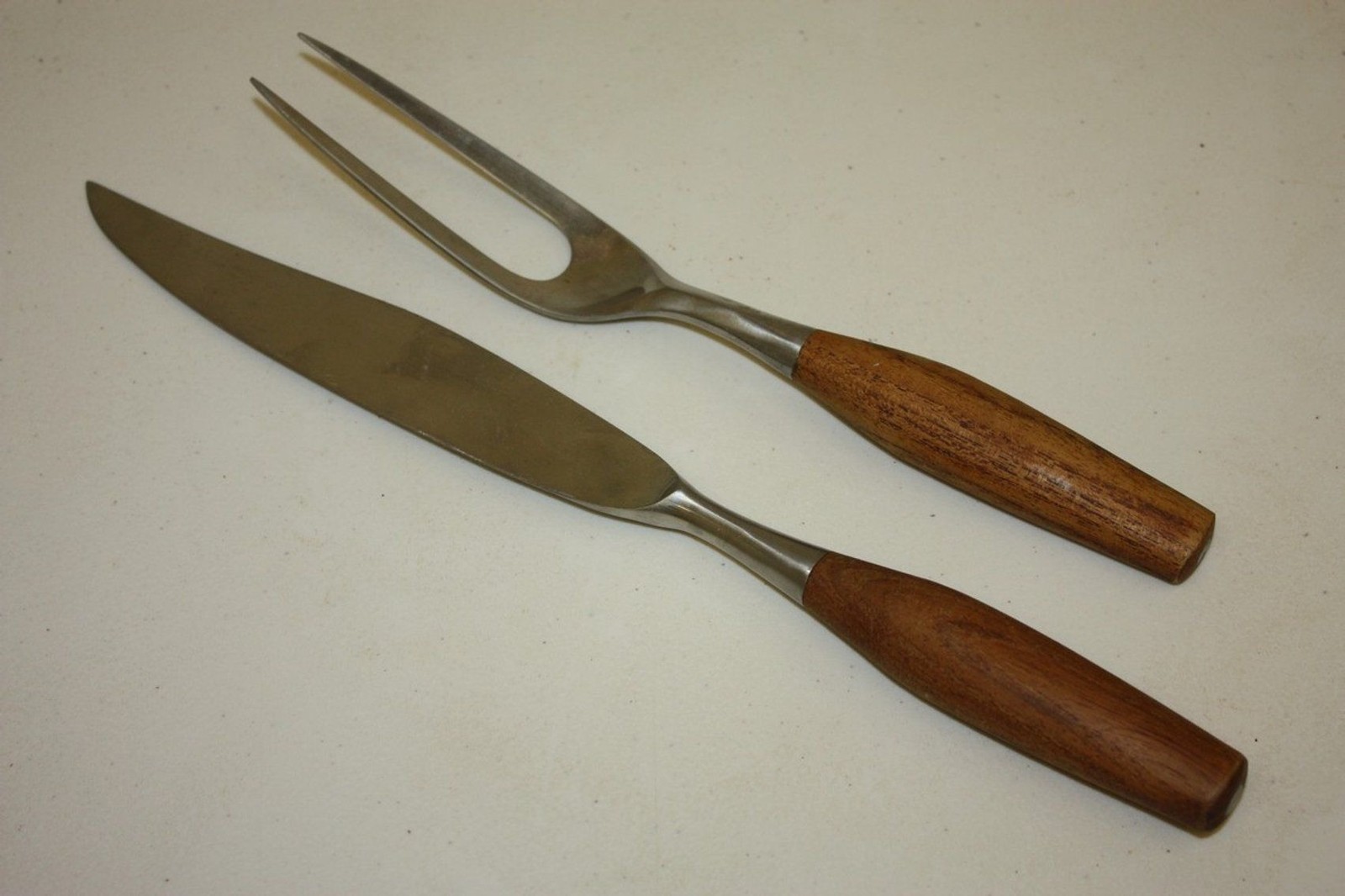 MCM Vintage Dansk Fjord Carving Set with Teak Handles Jens Quistgaard - Germany