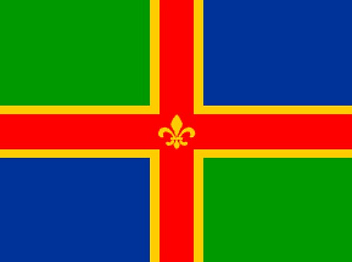 LINCOLNSHIRE COUNTY FLAG 18\