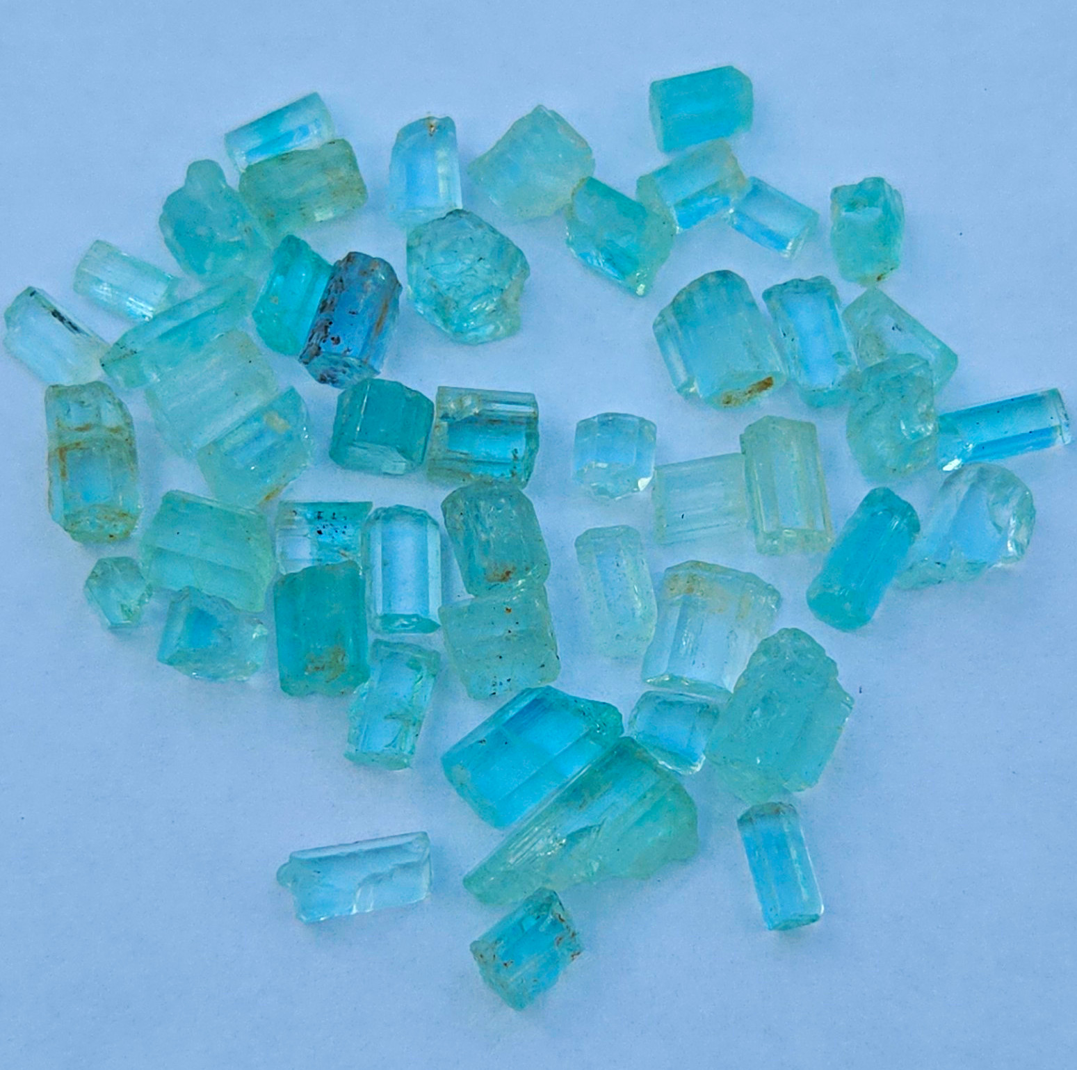 100.35ct vanadium beryl facet rough parcel direct from nigeria