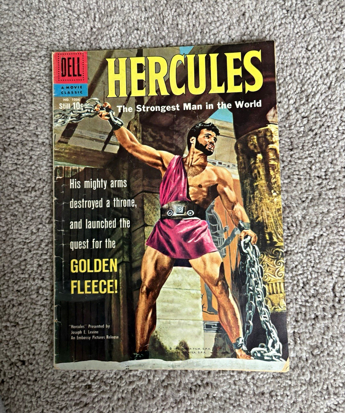 Dell A Movie Classic Hercules Movie Classic #1006 The Strongest Man in the World