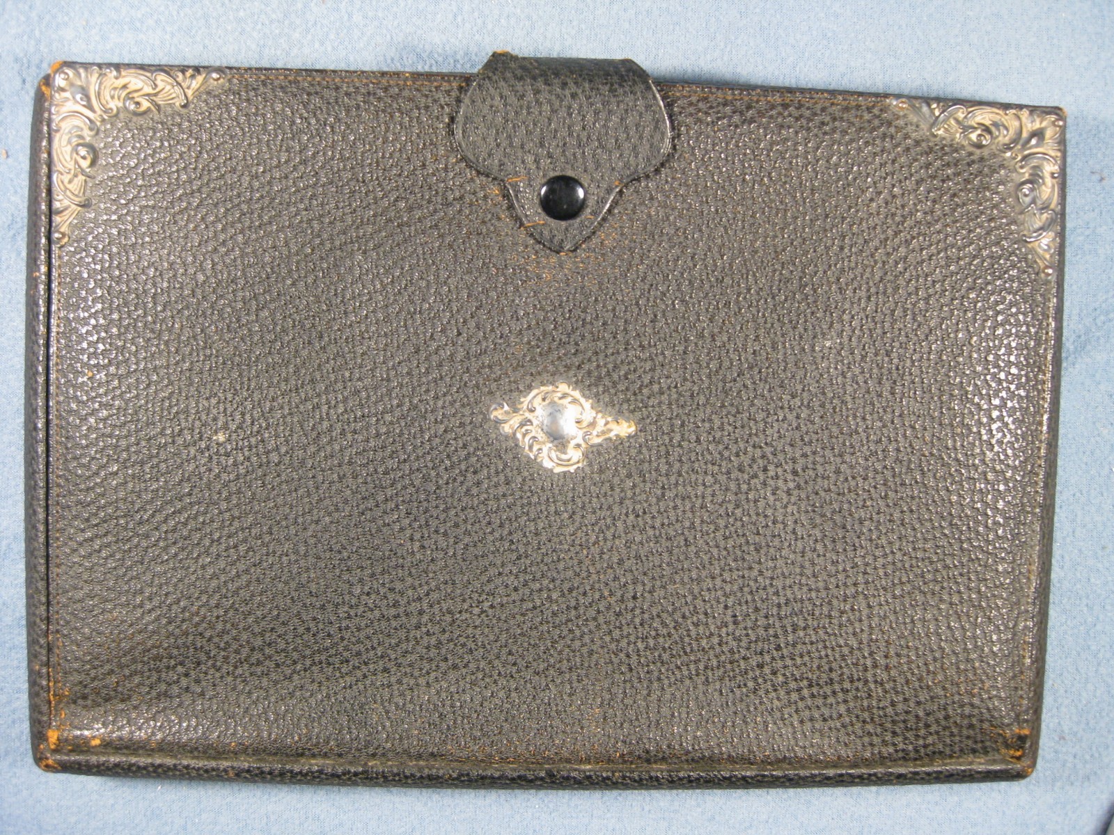 Antique Leather Victorian Travel Writing Case with Ink Well Antique Leather Victorian Travel Writing Case with Ink Well