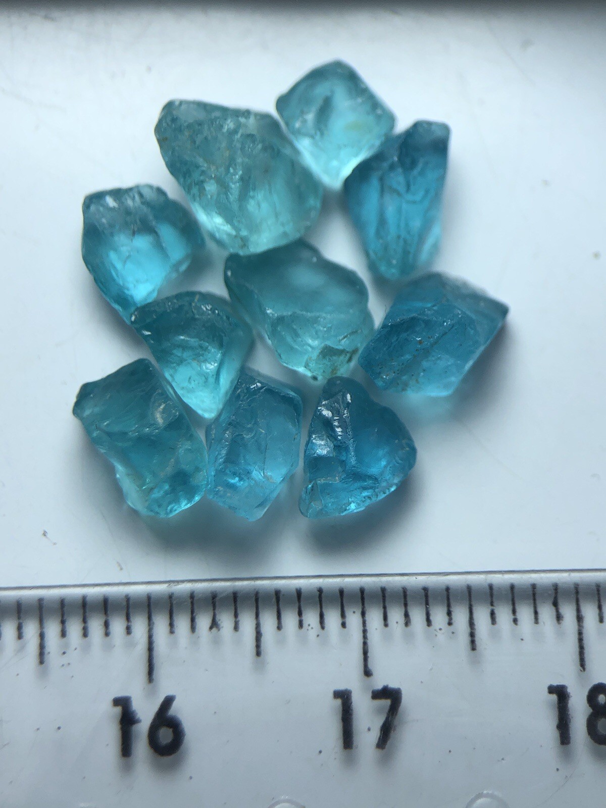 13.80 ct Rough Paraiba colour Appetite From Africa. Clarity Si Good For Cutting