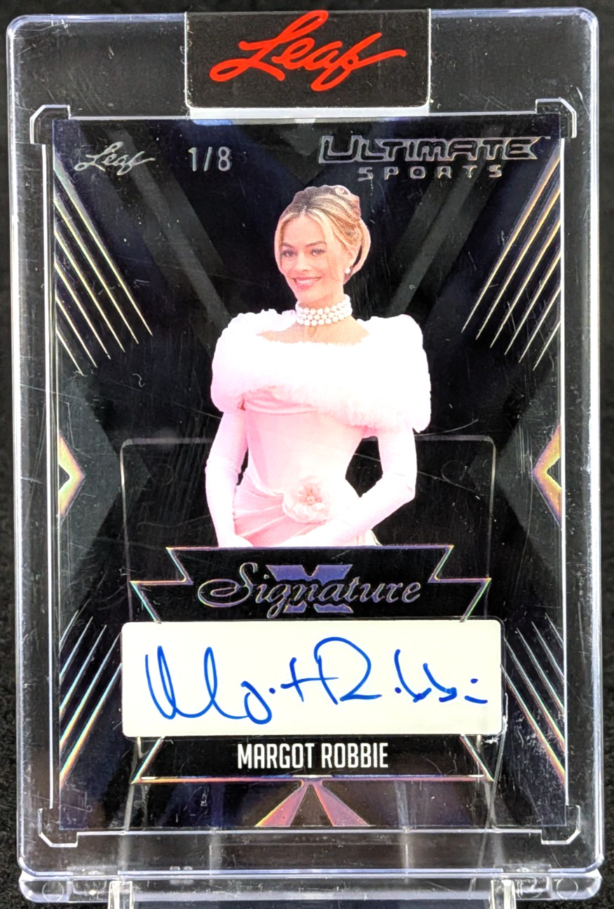 Margot Robbie 2024 Leaf Ultimate Sports Autograph Card # 1/8  Encased Auto