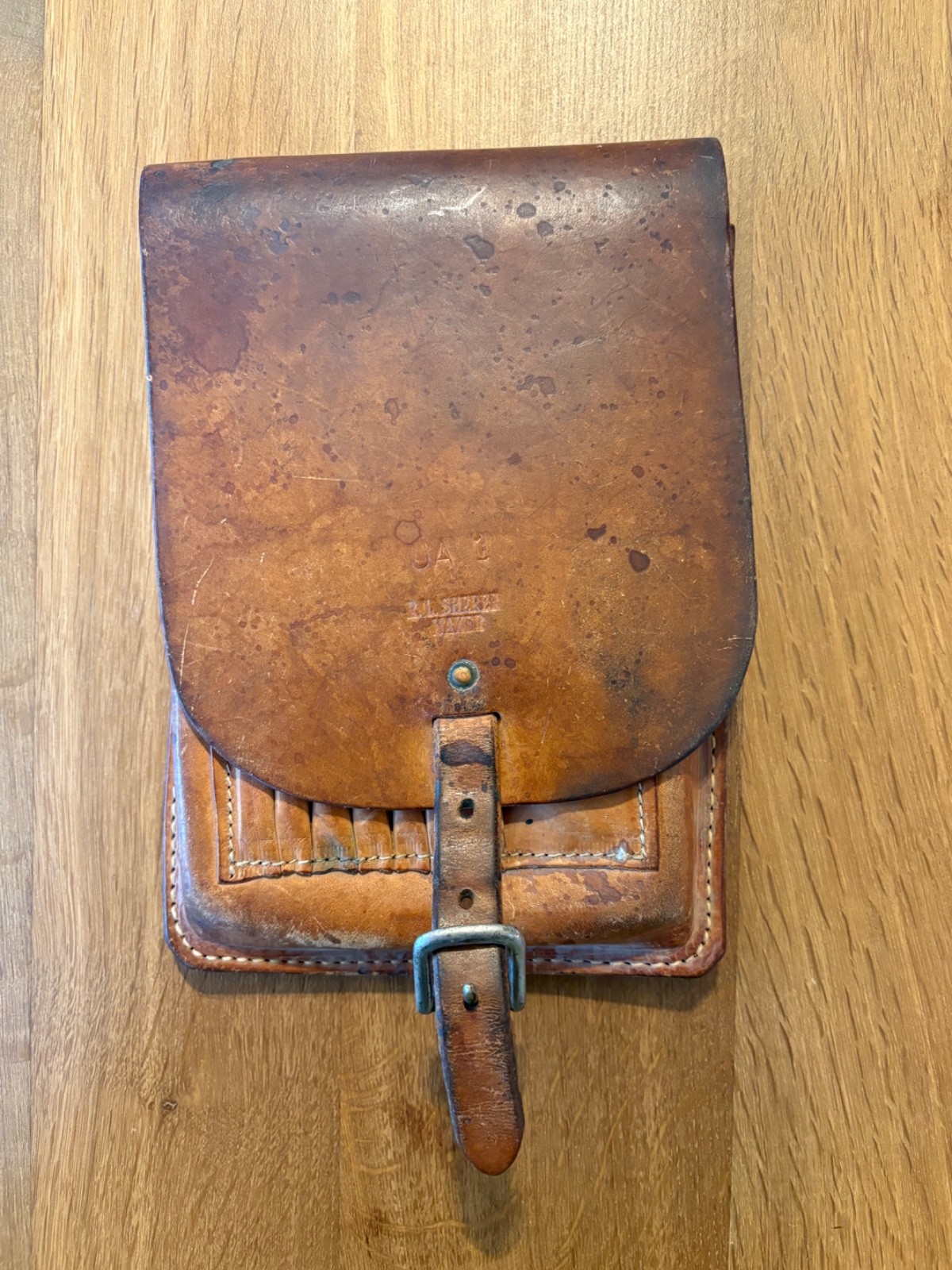 Vintage R.L. Sherer Leather Geologist Field Case UA1 Universal Assistant Pouch