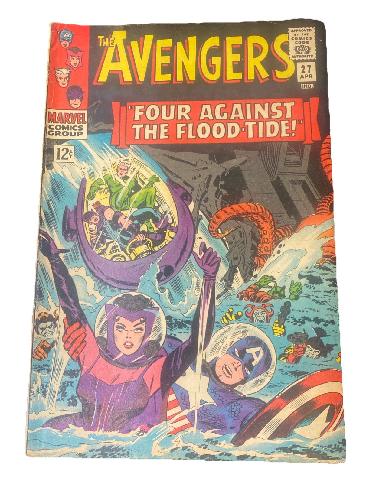 The Avengers #27 Marvel Comics April 1966 Four Against The Flood Tide