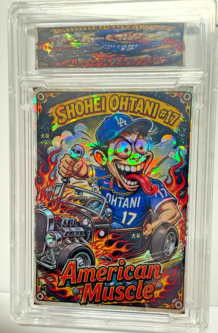 2026 Graded 9 SP/500 American Muscle Shohei Ohtani Dodgers Refractor   cv rc
