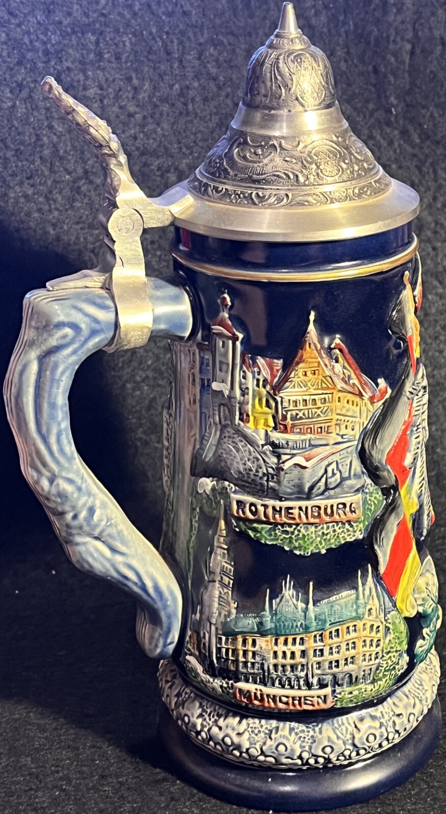 Vintage German Beer Stein 9.5