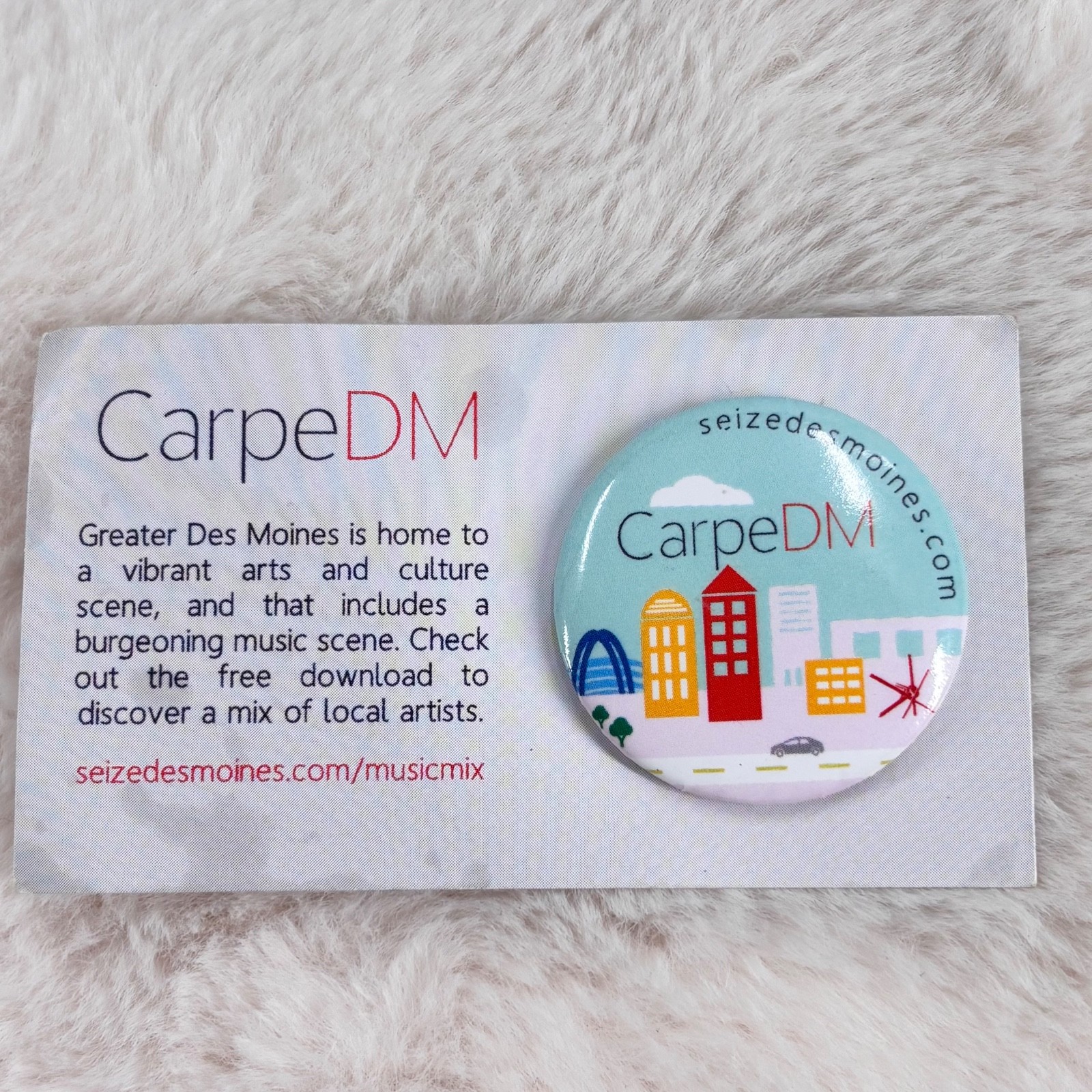 Des Moines Iowa CarpeDM Souvenir 1.5\ Des Moines Iowa CarpeDM Souvenir 1.5\