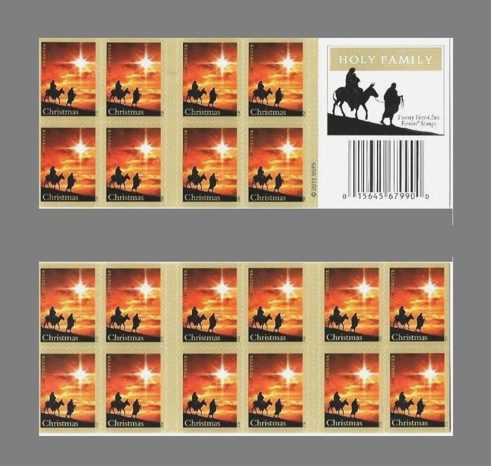Scott#4711a Holy Family 2012 Forever 5 Booklets Total 100 Pcs MNH Unused Lot