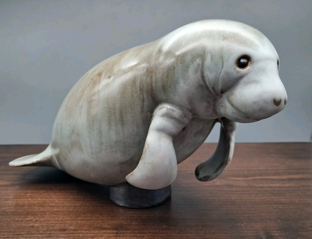 Vintage 1988 Andersen Design Studios MANATEE SCULPTURE Pottery Boothbay Maine Vintage 1988 Andersen Design Studios MANATEE SCULPTURE Pottery Boothbay Maine