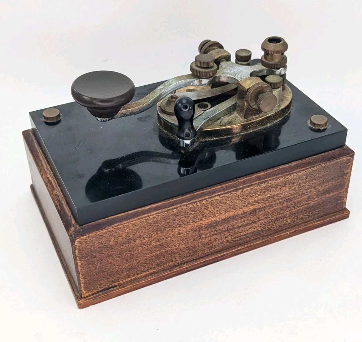 (as-is) Vintage Morseflame Abbott Morse Code Telegraph Lighter Desk Battery Op