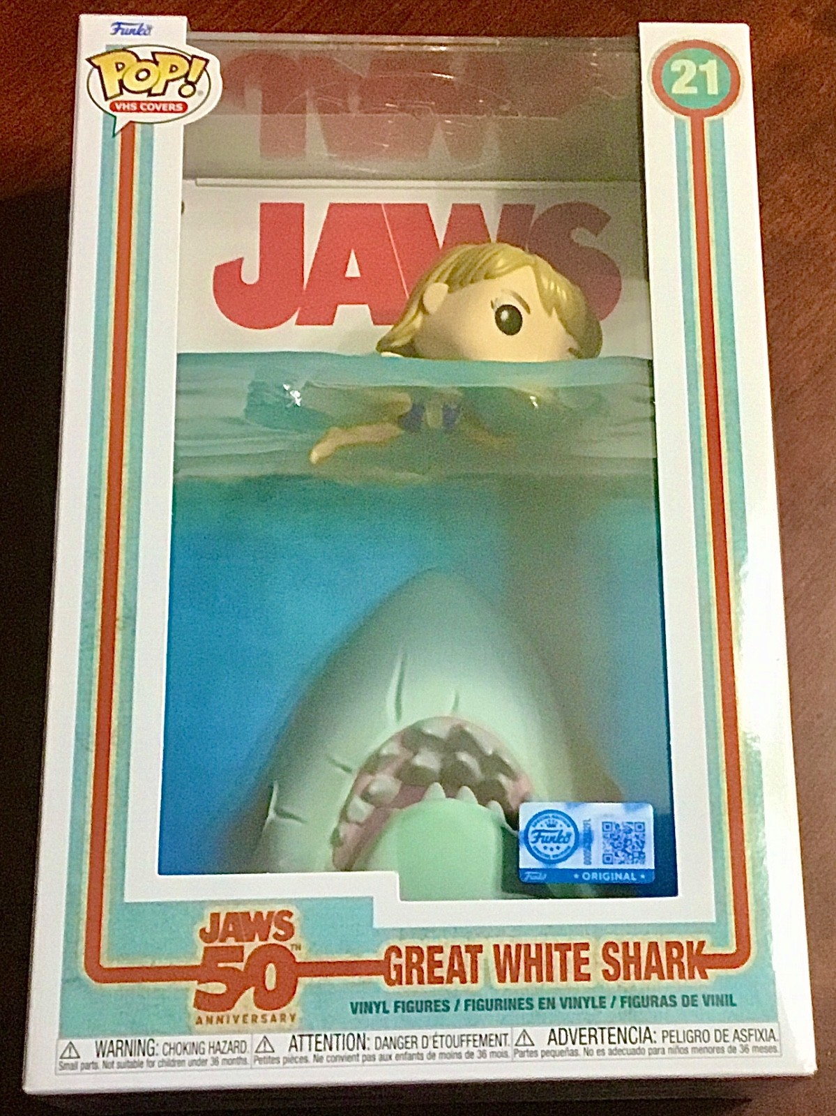 Jaws - 50th Anniversary Funko Pop VHS Covers Deluxe - New & Sealed - Ships Free