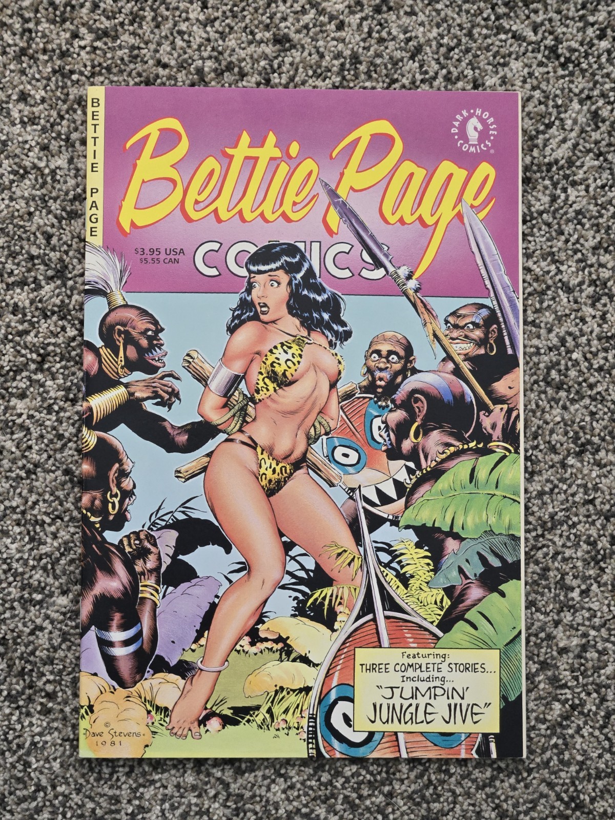 Bettie Page Comics #1 Double SIGNED By Dave Stevens + 4 More Dark Horse 1996 🔑 