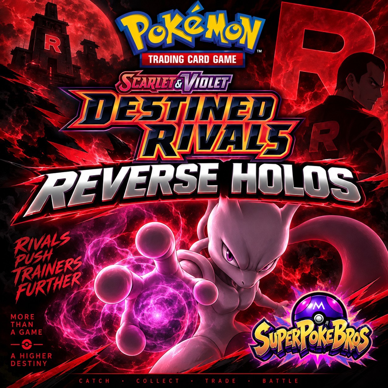 DESTINED RIVALS Pokémon Cards master set cards Reverse holo  UK