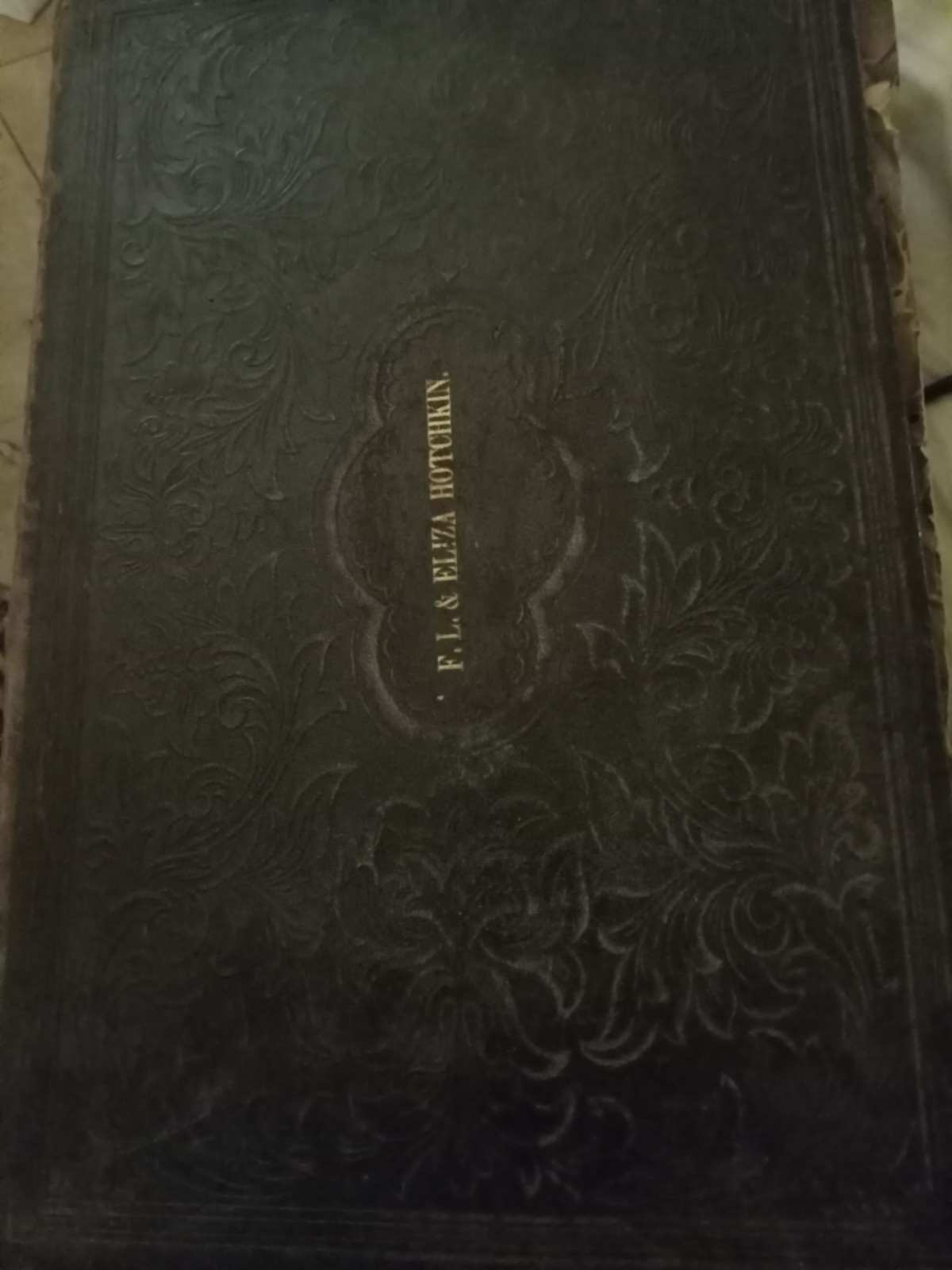 1865 cottage bible Hotchkiss family bible