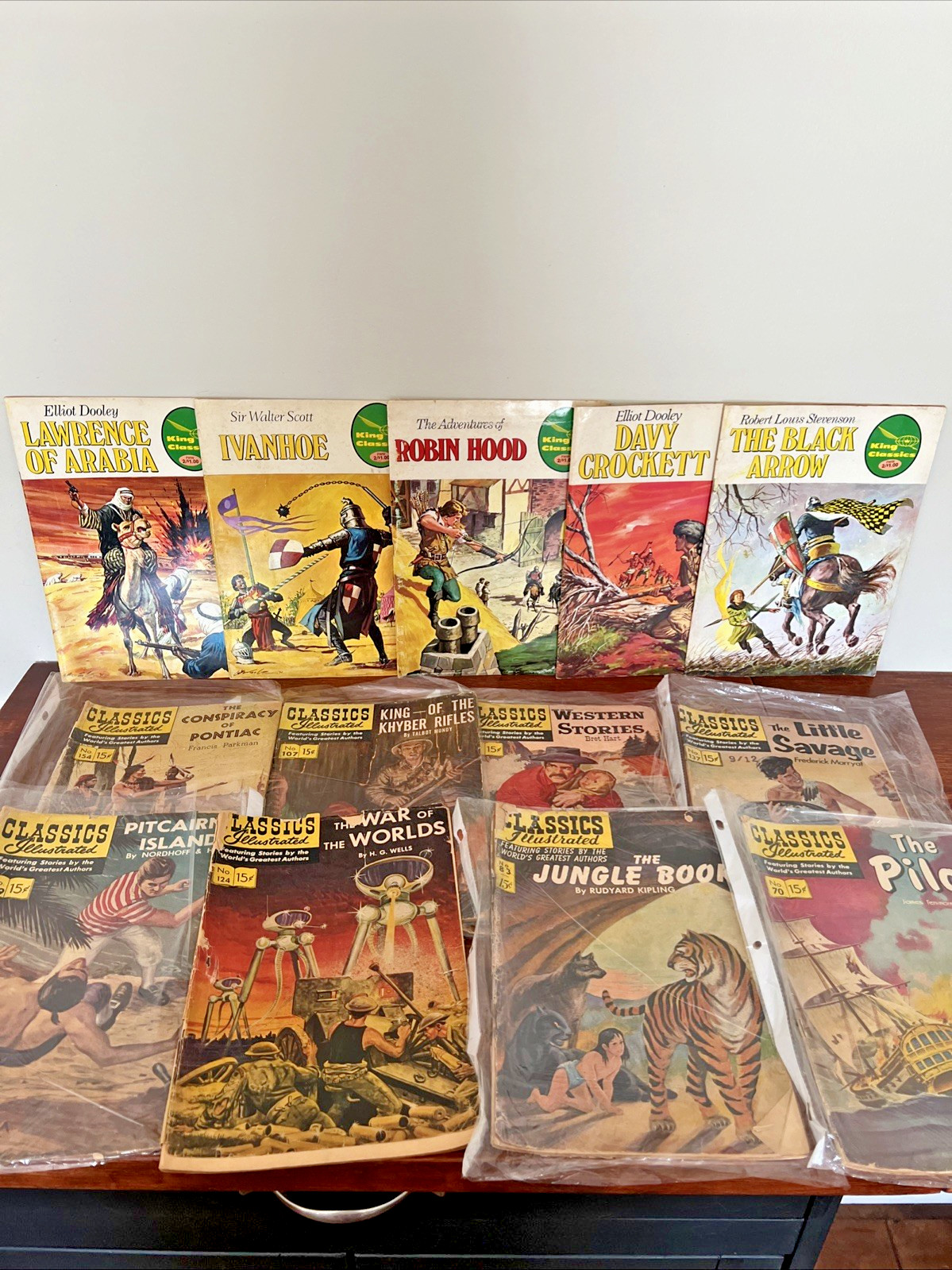 Classics Illustrated  + King Classics Comic Books 1970s Mixed Lot of 16 Fair