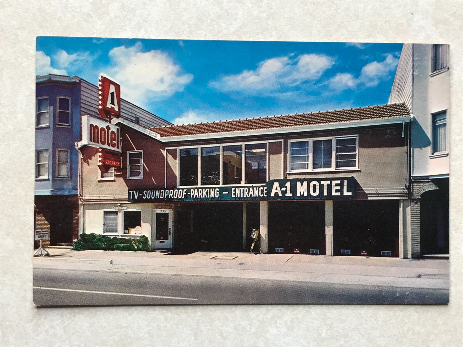 P1778 Vintage Postcard Greetings From A-1 Motel Hotel San Francisco California