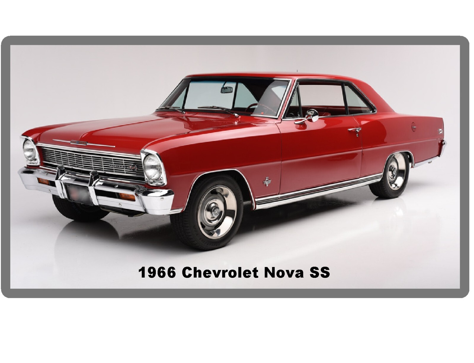 1966 Chevrolet Nova SS Auto Refrigerator / Tool Box Magnet 1966 Chevrolet Nova SS Auto Refrigerator / Tool Box Magnet