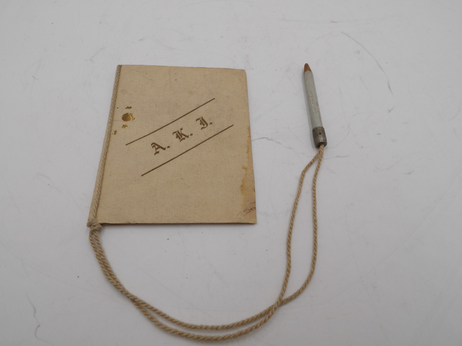 Antique 1910 Adelphi Club Dance Card and Pencil